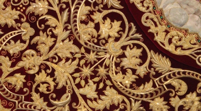 Restoration of the ceiling canopy of Stma. Virgin