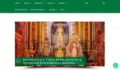 Nueva tienda de recuerdos online de la Hermandad