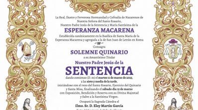 Solemne Quinario en honor al Señor de la Sentencia